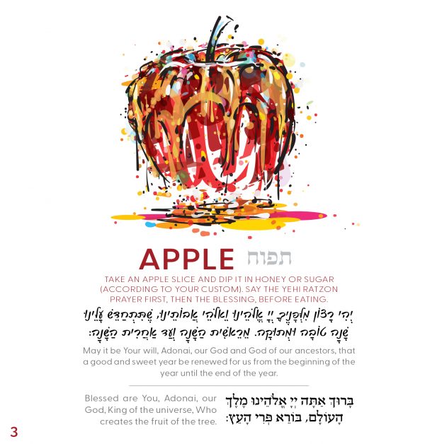 Rosh HaShanah Seder Simanim Booklet (Set of 5) - Spanish Moroccan - Image 2